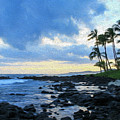 Blue Sunset Painting Photograph by Robert Carter Blue Sunset Painting Photograph by Robert Carter