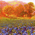 Blueberry Fields Painting by Jane Small Blueberry Fields Painting by Jane Small