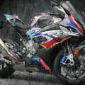 BMW S1000RR Motorcycle by Vart Painting by Vart BMW S1000RR Motorcycle by Vart Painting by Vart