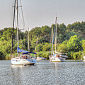 Boats on La Vilaine, Brittany, France #4 Photograph by Elaine Teague Boats on La Vilaine, Brittany, France #4 Photograph by Elaine Teague