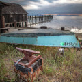 Boatyard at China Camp by Donald Kinney