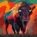 Bold Buffalo Digital Art by Mark Ross Bold Buffalo Digital Art by Mark Ross