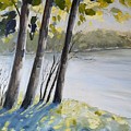 Bond Lake Painting by Sheila Romard Bond Lake Painting by Sheila Romard