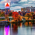 Boston Charles River in Autumn by John Burk