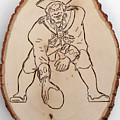 Boston Patriots est 1960 Pyrography by Sean Connolly Boston Patriots est 1960 Pyrography by Sean Connolly