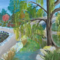 Botanical Garden Painting by David Bigelow Botanical Garden Painting by David Bigelow