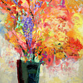 Bouquet on Table #2 Painting by Jane Davies Bouquet on Table #2 Painting by Jane Davies