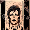 Bowie the World Card Drawing by Kathy Zyduck Bowie the World Card Drawing by Kathy Zyduck