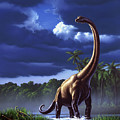 Brachiosaurus Painting by Jerry LoFaro Brachiosaurus Painting by Jerry LoFaro