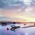 Brancaster Staithe boat harbour at sunrise in Norfolk Photograph by Simon Bratt Brancaster Staithe boat harbour at sunrise in Norfolk Photograph by Simon Bratt