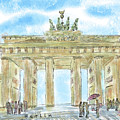 Brandenburg Gate, Berlin, Germany Painting by Horst Rosenberger Brandenburg Gate, Berlin, Germany Painting by Horst Rosenberger