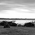 Bridge On The Bay in BW Photograph by Jim Feldman Bridge On The Bay in BW Photograph by Jim Feldman