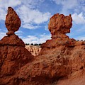 Bryce Canyon National Park Two Hoodoos Photograph by Yvonne Jasinski Bryce Canyon National Park Two Hoodoos Photograph by Yvonne Jasinski