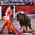 Bullfighting in Spain Painting by Charlie Roman Bullfighting in Spain Painting by Charlie Roman