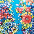 Bumblebee Garden Tapestry - Textile by Karla Kay Benjamin Bumblebee Garden Tapestry - Textile by Karla Kay Benjamin
