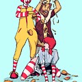 Burgers and Fries Drawing by Ludwig Van Bacon Burgers and Fries Drawing by Ludwig Van Bacon