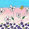 Butterfly Garden Painting by Wendy Golden