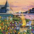 By the Sea Painting by Diane Phalen By the Sea Painting by Diane Phalen