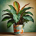 Calathea In Pot 3 by Tracey Lee Cassin