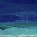 Calm Waters- Abstract Landscape Painting Painting by Linda Woods Calm Waters- Abstract Landscape Painting Painting by Linda Woods