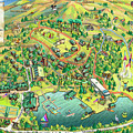 Camp Rockmont Map Illustration Digital Art by Maria Rabinky Camp Rockmont Map Illustration Digital Art by Maria Rabinky