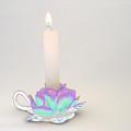 Candle in Holder Photograph by Kae Cheatham Candle in Holder Photograph by Kae Cheatham