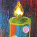 Candle In The Rain Mixed Media by Anna Adams Candle In The Rain Mixed Media by Anna Adams