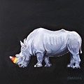 Candy Corn Horn Painting by Jean Cormier Candy Corn Horn Painting by Jean Cormier