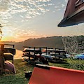 Canoes and Spiders at Dawn Photograph by Brad Nellis Canoes and Spiders at Dawn Photograph by Brad Nellis