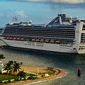 Caribbean Princess #1 Photograph by AE Jones Caribbean Princess #1 Photograph by AE Jones