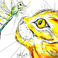 Cat Bug Stare down Mixed Media by Brent Knippel Cat Bug Stare down Mixed Media by Brent Knippel