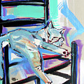 Cat Chair Painting by John Gholson Cat Chair Painting by John Gholson