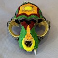 Cat Skull Mixed Media by Charla Van Vlack Cat Skull Mixed Media by Charla Van Vlack