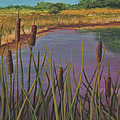 Cattails Painting by Darice Machel McGuire Cattails Painting by Darice Machel McGuire
