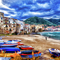 Cefalu Waterfront Photograph by Monroe Payne Cefalu Waterfront Photograph by Monroe Payne