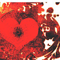 Chaotic Heart Mixed Media by Moira Law Chaotic Heart Mixed Media by Moira Law