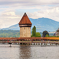 Chapel bridge panorama shot in Old town Lucerne Switzerland Photograph by Dejan Jovanovic