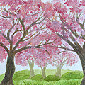 Cherry Blossoms Mixed Media by Lisa Neuman Cherry Blossoms Mixed Media by Lisa Neuman
