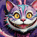 Cheshire Cat with Sadistic Smile by AI Digital
