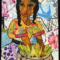 Chica con Maiz Painting by Elaine Elliott Chica con Maiz Painting by Elaine Elliott