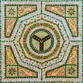 Chicago Cultural Center Ceiling with Y Symbol in Mosaic Photograph by David Levin Chicago Cultural Center Ceiling with Y Symbol in Mosaic Photograph by David Levin
