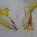 Chieh's Feet Drawing by AJ Brown Chieh's Feet Drawing by AJ Brown