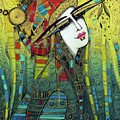 China girl Painting by Albena Vatcheva China girl Painting by Albena Vatcheva