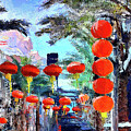 Chinese New Year Celebration - Las Vegas - painting by Tatiana Travelways