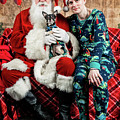Chloe with Santa 3 Photograph by Christopher Holmes Chloe with Santa 3 Photograph by Christopher Holmes