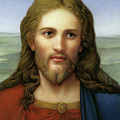 Christ in Red and Blue Painting by Kurt Wenner Christ in Red and Blue Painting by Kurt Wenner
