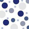 Christmas Blues Polka Dots Digital Art by Amelia Pearn Christmas Blues Polka Dots Digital Art by Amelia Pearn