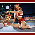 Christmas Pinup by Bill Medcalf Art Old Masters Xzendor7 Reproductions Painting by Rolando Burbon Christmas Pinup by Bill Medcalf Art Old Masters Xzendor7 Reproductions Painting by Rolando Burbon