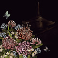 Chrysanthemums and Butterflies Glitter Temple Chinoiserie Digital Art by Sand And Chi Chrysanthemums and Butterflies Glitter Temple Chinoiserie Digital Art by Sand And Chi