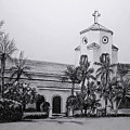 Church by the Sea Drawing by Terri Mills